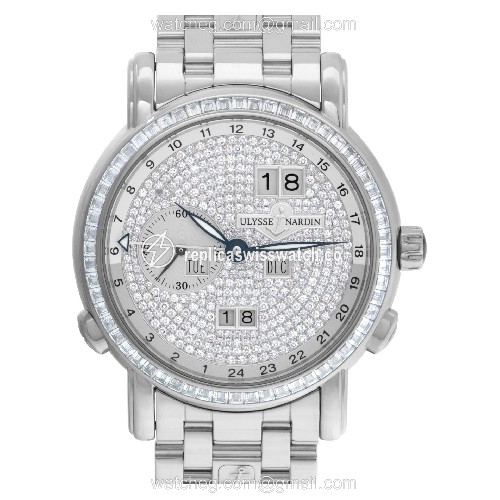 Ulysse Nardin 320-8 GMT-Master II Automatic Male 18k White Gold Replica Ulysse Nardin 320-8 GMT-Master II Automatic Male 18k White Gold Replica