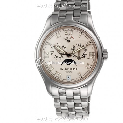 Patek Philippe 5036 Annual Calendar Automatic Male 18k White Gold Replica Patek Philippe 5036 Annual Calendar Automatic Male 18k White Gold Replica