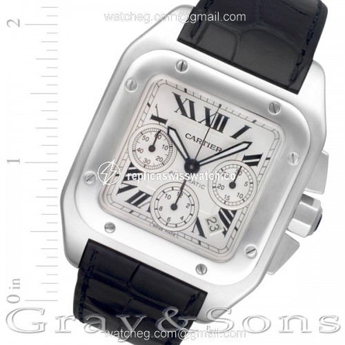 Cartier WX20090X8 Santos 100 Automatic Male Stainless Steel Replica Cartier WX20090X8 Santos 100 Automatic Male Stainless Steel Replica