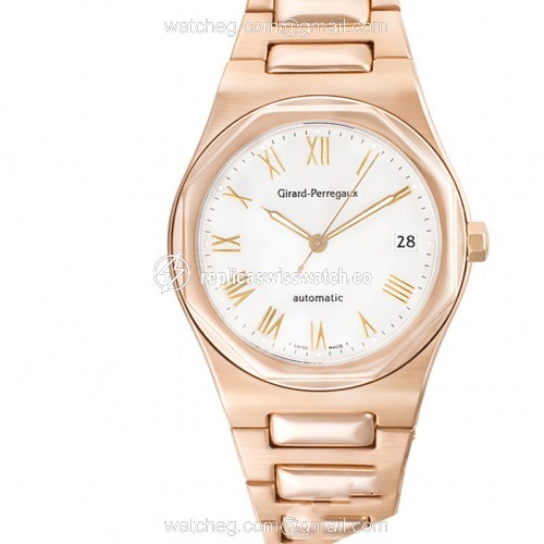 Girard Perregaux 8010 Laureato Automatic Male 18k rose gold Replica Girard Perregaux 8010 Laureato Automatic Male 18k rose gold Replica