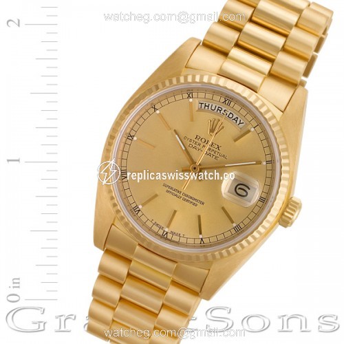 Rolex 18038 Day-Date Automatic Male 18k yellow gold Replica Rolex 18038 Day-Date Automatic Male 18k yellow gold Replica