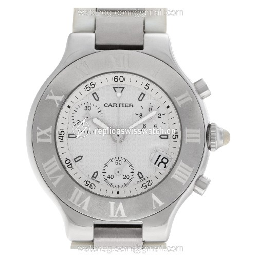 Cartier W10184U2 Chronoscaph 21 Quartz Unisex Stainless Steel Replica Cartier W10184U2 Chronoscaph 21 Quartz Unisex Stainless Steel Replica