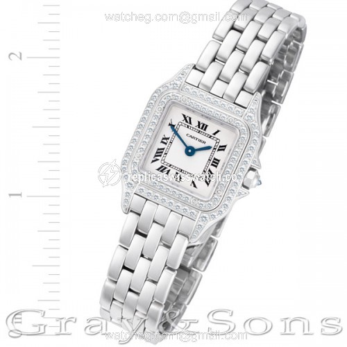 Cartier 1660 Panthere Quartz Female 18k White Gold Replica Cartier 1660 Panthere Quartz Female 18k White Gold Replica
