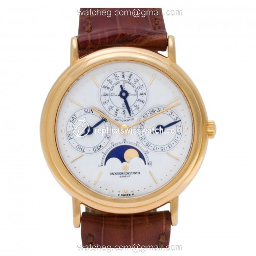 Vacheron Constantin 43031/3 Perpetual Calendar Automatic Male 18k yellow gold Replica Vacheron Constantin 43031/3 Perpetual Calendar Automatic Male 18k yellow gold Replica
