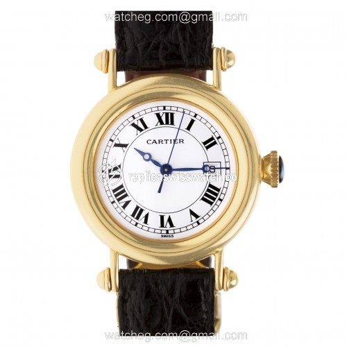 Cartier 14200 Diabolo Quartz Unisex 18k yellow gold Replica Cartier 14200 Diabolo Quartz Unisex 18k yellow gold Replica
