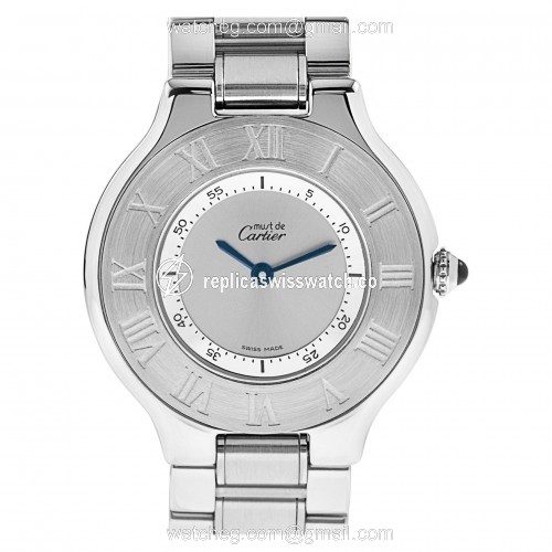 Cartier 1330 Must 21 Quartz Unisex Stainless Steel Replica Cartier 1330 Must 21 Quartz Unisex Stainless Steel Replica