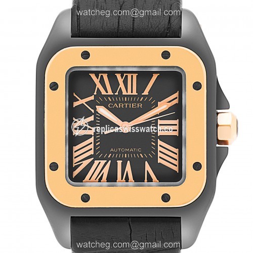 Cartier W2020007 Santos 100 Automatic Female PVD Replica Cartier W2020007 Santos 100 Automatic Female PVD Replica
