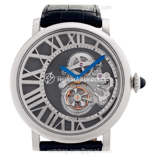Cartier W1556214 Rotonde Manual Male 18k White Gold Replica Cartier W1556214 Rotonde Manual Male 18k White Gold Replica
