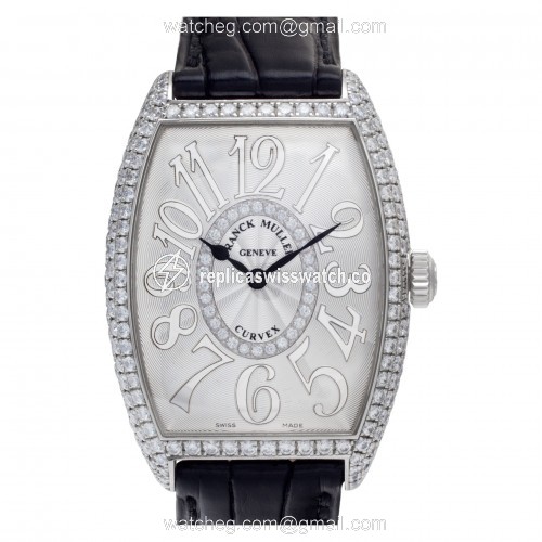 Franck Muller 2852 QZ D CD 1R Curvex Quartz Unisex 18k White Gold Replica Franck Muller 2852 QZ D CD 1R Curvex Quartz Unisex 18k White Gold Replica