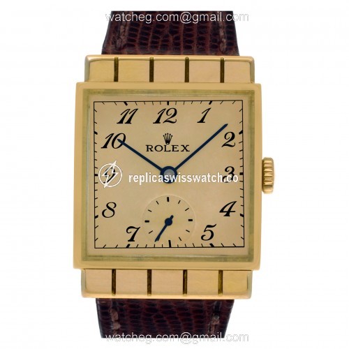 Rolex 3570 Square Manual Unisex 18k rose gold Replica Rolex 3570 Square Manual Unisex 18k rose gold Replica
