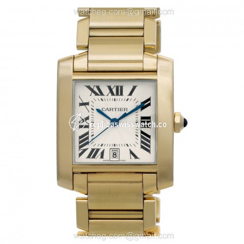 Cartier W50001R2 Tank Francaise Automatic Male 18k yellow gold Replica Cartier W50001R2 Tank Francaise Automatic Male 18k yellow gold Replica
