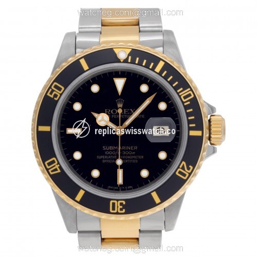 Rolex 16803 Submariner Automatic Male 18k gold & Stainless Steel Replica Rolex 16803 Submariner Automatic Male 18k gold & Stainless Steel Replica