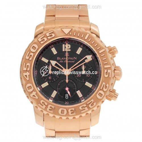 Blancpain 2285F-363063DBS Air Command Automatic Male 18k rose gold Replica Blancpain 2285F-363063DBS Air Command Automatic Male 18k rose gold Replica