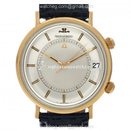 Jaeger LeCoultre E855 Memovox Manual Male 14k yellow gold Replica Jaeger LeCoultre E855 Memovox Manual Male 14k yellow gold Replica