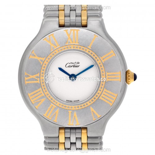 Cartier 1340 Must 21 Quartz Female Stainless Steel Replica Cartier 1340 Must 21 Quartz Female Stainless Steel Replica