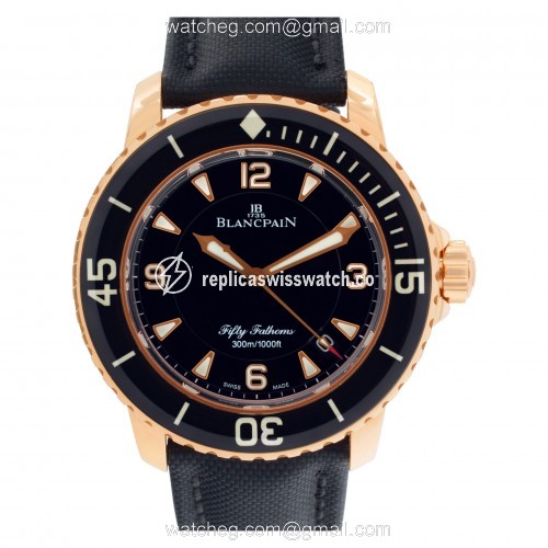 Blancpain 5015.3630.52 Fifty Fathoms Automatic Male 18k rose gold Replica Blancpain 5015.3630.52 Fifty Fathoms Automatic Male 18k rose gold Replica