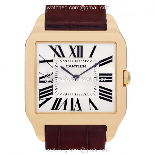 Cartier W2008751 Santos Dumont Manual Unisex 18k Yellow Gold Replica Cartier W2008751 Santos Dumont Manual Unisex 18k Yellow Gold Replica
