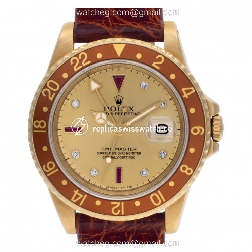 Rolex 16758 GMT-Master Automatic Male 18k yellow gold Replica Rolex 16758 GMT-Master Automatic Male 18k yellow gold Replica