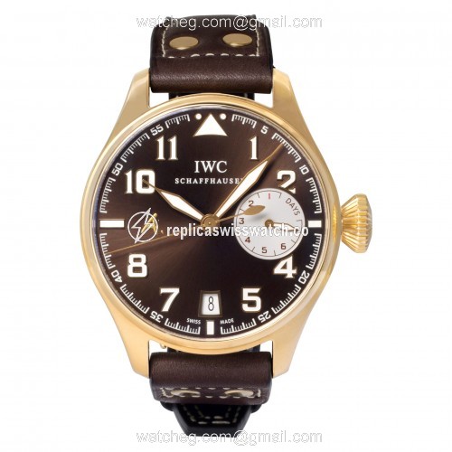IWC IW500421 Big Pilot Saint Exupery Automatic Male 18k rose gold Replica IWC IW500421 Big Pilot Saint Exupery Automatic Male 18k rose gold Replica