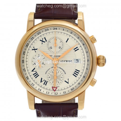 MontBlanc 102345 Star GMT Automatic Male 18k Yellow Gold Replica MontBlanc 102345 Star GMT Automatic Male 18k Yellow Gold Replica