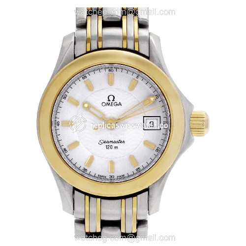 Omega 2381.21.00 Seamaster Quartz Female 18k gold & Stainless Steel Replica Omega 2381.21.00 Seamaster Quartz Female 18k gold & Stainless Steel Replica