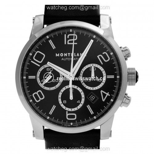 MontBlanc 7069 TimeWalker Automatic Male Stainless Steel Replica MontBlanc 7069 TimeWalker Automatic Male Stainless Steel Replica