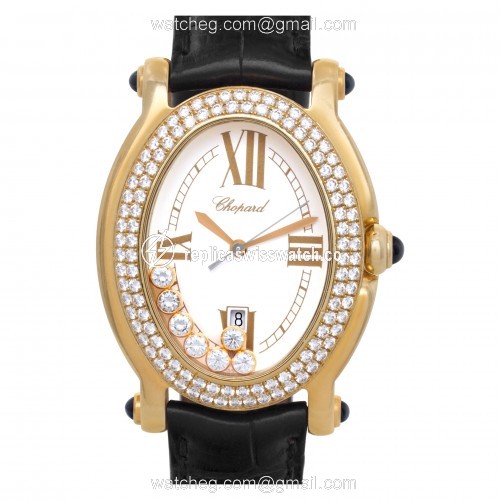 Chopard 27/7012-23 Happy Sport Quartz Female 18k yellow gold Replica Chopard 27/7012-23 Happy Sport Quartz Female 18k yellow gold Replica