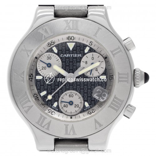 Cartier W10125U2 Chronoscaph 21 Quartz Unisex Stainless Steel Replica Cartier W10125U2 Chronoscaph 21 Quartz Unisex Stainless Steel Replica