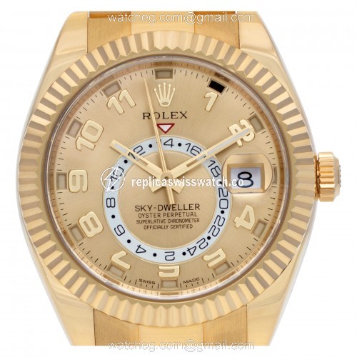 Rolex 326938 Sky-Dweller Automatic Unisex 18k yellow gold Replica Rolex 326938 Sky-Dweller Automatic Unisex 18k yellow gold Replica