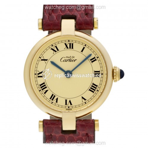 Cartier 59004 Must Quartz Male Vermeil Replica Cartier 59004 Must Quartz Male Vermeil Replica