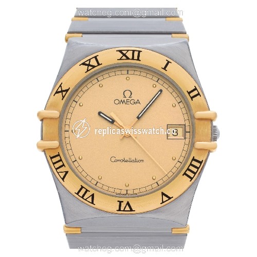 Omega 39610701 Constellation Quartz Male 18k gold & Stainless Steel Replica Omega 39610701 Constellation Quartz Male 18k gold & Stainless Steel Replica