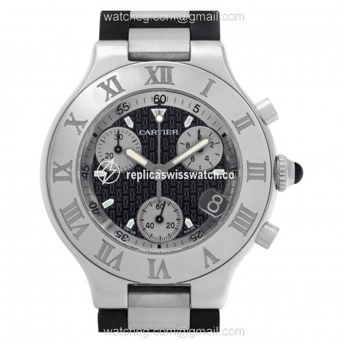 Cartier W10125U2 Chronoscaph Quartz Unisex Stainless Steel Replica Cartier W10125U2 Chronoscaph Quartz Unisex Stainless Steel Replica