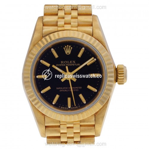 Rolex 67198 Oyster Perpetual Automatic Female 18k yellow gold Replica Rolex 67198 Oyster Perpetual Automatic Female 18k yellow gold Replica