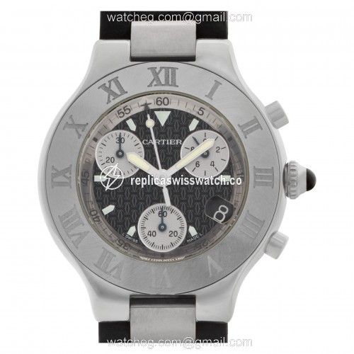 Cartier W10125U2 Chronoscaph 21 Quartz Unisex Stainless Steel Replica Cartier W10125U2 Chronoscaph 21 Quartz Unisex Stainless Steel Replica