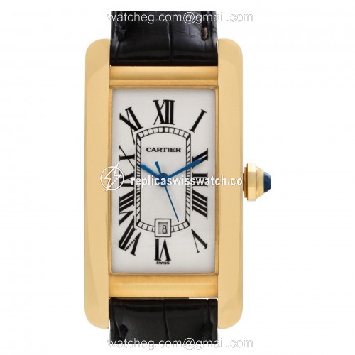 Cartier W2620030 Tank Americaine Automatic Female 18k yellow gold Replica Cartier W2620030 Tank Americaine Automatic Female 18k yellow gold Replica