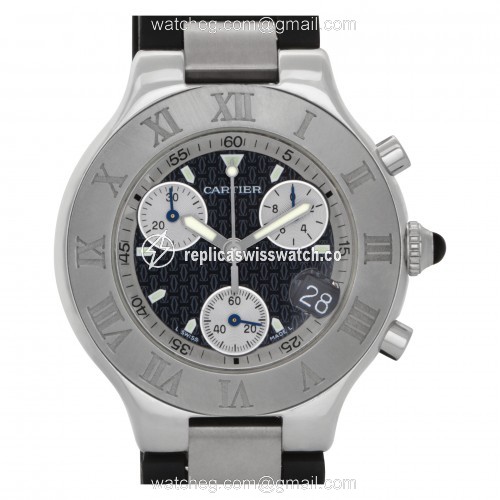 Cartier W10125U2 Chronoscaph 21 Quartz Unisex Stainless Steel Replica Cartier W10125U2 Chronoscaph 21 Quartz Unisex Stainless Steel Replica