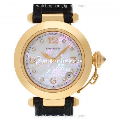 Cartier 1035 Pasha 35 Automatic Unisex 18k yellow gold Replica Cartier 1035 Pasha 35 Automatic Unisex 18k yellow gold Replica