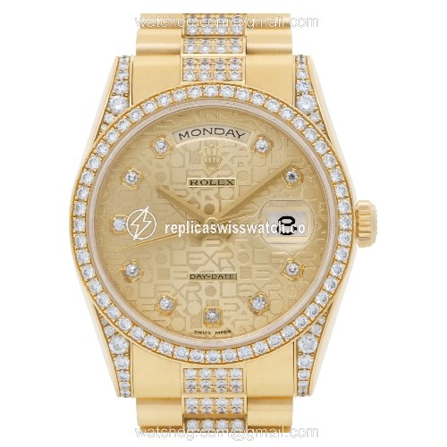 Rolex 118388 Day-Date Automatic Male 18k yellow gold Replica Rolex 118388 Day-Date Automatic Male 18k yellow gold Replica