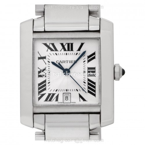 Cartier W50011S3 Tank Francaise Automatic Unisex 18k White Gold Replica Cartier W50011S3 Tank Francaise Automatic Unisex 18k White Gold Replica