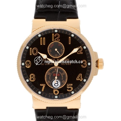 Ulysse Nardin 266-66/62 Maxi Marine Automatic Male 18k rose gold Replica Ulysse Nardin 266-66/62 Maxi Marine Automatic Male 18k rose gold Replica