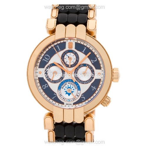 Harry Winston 200-mawpc-38 Perpetual Calendar Automatic Male 18k rose gold Replica Harry Winston 200-mawpc-38 Perpetual Calendar Automatic Male 18k rose gold Replica