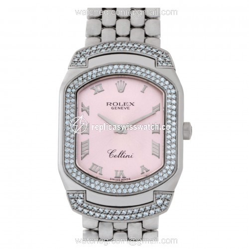 Rolex 6693 Cellini Quartz Female 18k White Gold Replica Rolex 6693 Cellini Quartz Female 18k White Gold Replica