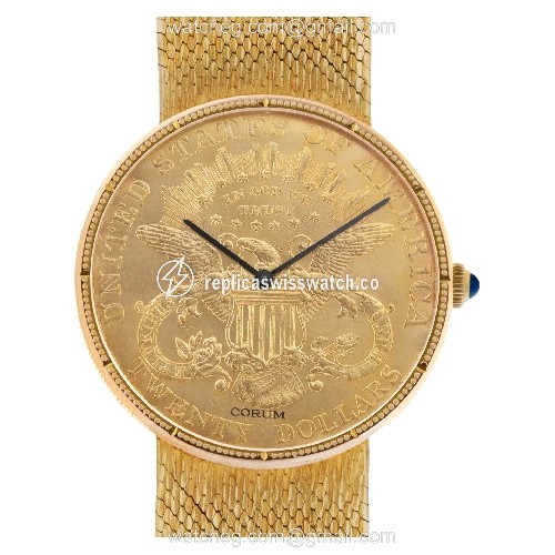 Corum 8890 $20 Coin Quartz Male 18k yellow gold Replica Corum 8890 $20 Coin Quartz Male 18k yellow gold Replica