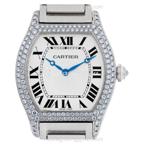 Cartier WA5038W9 Tortue Manual Female 18k White Gold Replica Cartier WA5038W9 Tortue Manual Female 18k White Gold Replica