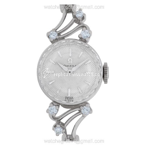 Omega A7575 Cocktail Manual Female 18k White Gold Replica Omega A7575 Cocktail Manual Female 18k White Gold Replica