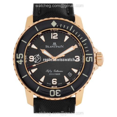 Blancpain 5015.3630.52 Fifty Fathoms Automatic Male 18k rose gold Replica Blancpain 5015.3630.52 Fifty Fathoms Automatic Male 18k rose gold Replica
