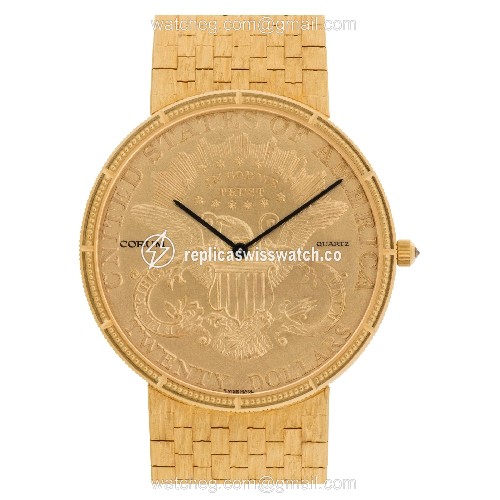 Corum Corum 2878 gold coin Quartz Male 18k yellow gold Replica Corum Corum 2878 gold coin Quartz Male 18k yellow gold Replica