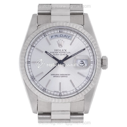 Rolex 18239 Day-Date Automatic Male 18k White Gold Replica Rolex 18239 Day-Date Automatic Male 18k White Gold Replica
