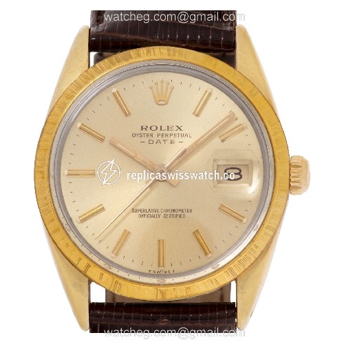 Rolex 15505 Date Automatic Male gold shell Replica Rolex 15505 Date Automatic Male gold shell Replica