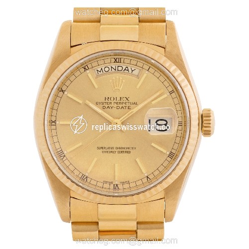 Rolex 18038 Day-Date Automatic Male 18k yellow gold Replica Rolex 18038 Day-Date Automatic Male 18k yellow gold Replica
